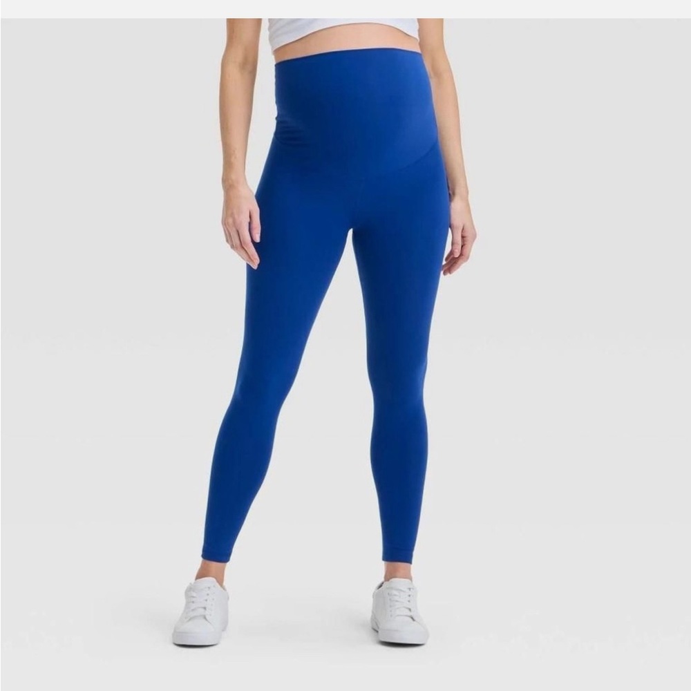 Isabel Maternity by Ingrid & Isabel Vibrant Blue Leggings